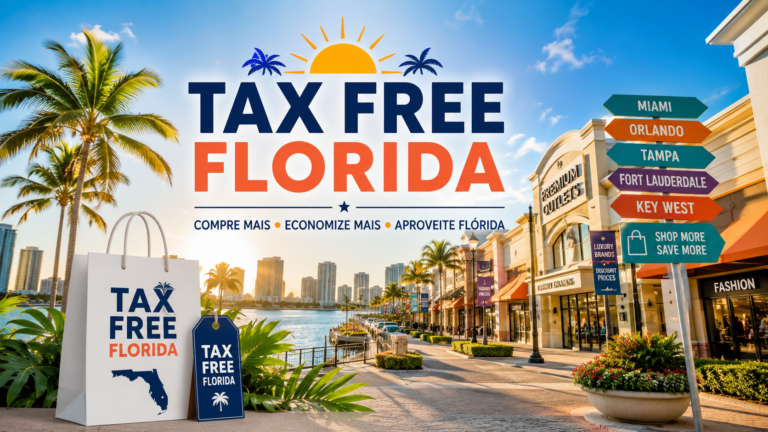 Tax free florida 20 de julho e 20 de agosto