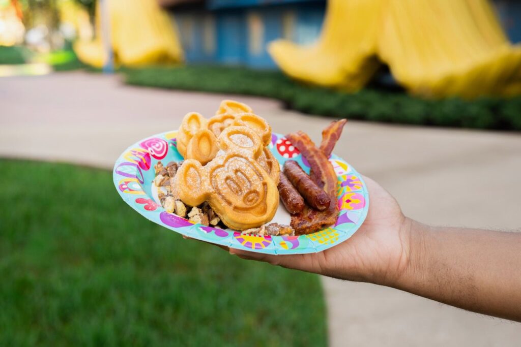 Mickey Shaped Candy Bar Waffles