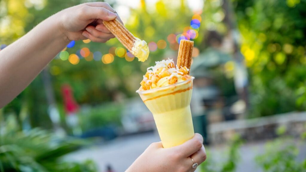Dole Whip Pineapple With Chilli-Lime and Churro