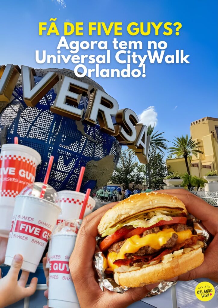Five Guys abre no Universal CityWalk