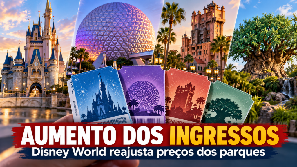 Disney aumenta preços dos ingressos para 2027 no Walt Disney World: veja quanto vai custar visitar os parques